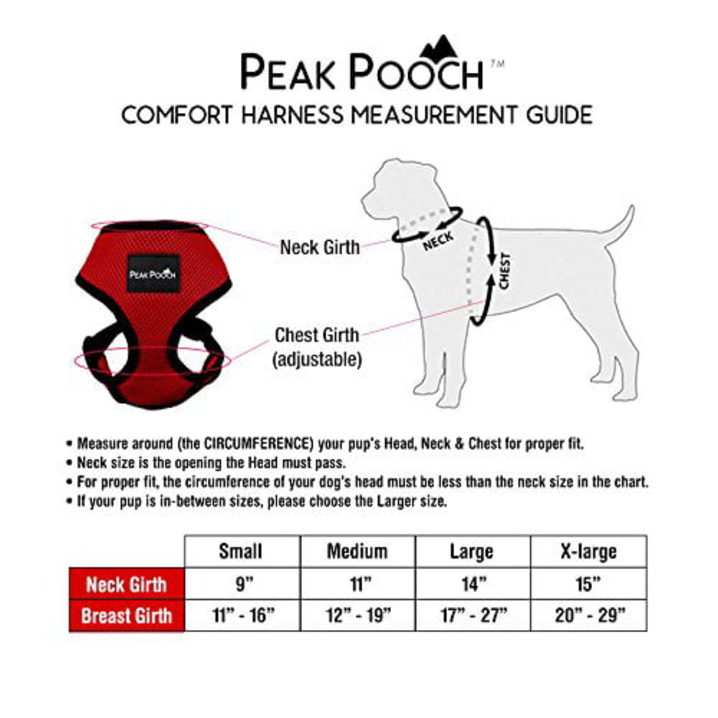 Peak Pooch No Pull Dog Harness for Large Dogs Purple, 14" Neck L Dog Vest - image 3 of 8