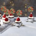 thumbnail image 6 of Scheam Red Green Firework Cupcake Toppers Sparkle Tinsel Cake Picks Food Fruit Toothpicks Cocktail Stirrers Foil Tassel Cake Decorations for Christmas New Year Wedding Party 30 Pcs, 6 of 7