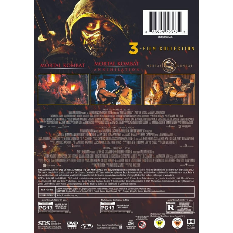  Mortal Kombat [DVD] [2021] : Movies & TV