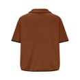 thumbnail image 5 of Levmjia Women Vest Jacket Warm Solid Color Fashion Zipper Pocket Short Sleeve Stand Collar Winter Wear Thermal Inner Layer For Outdoor Work Office Casual, 5 of 9