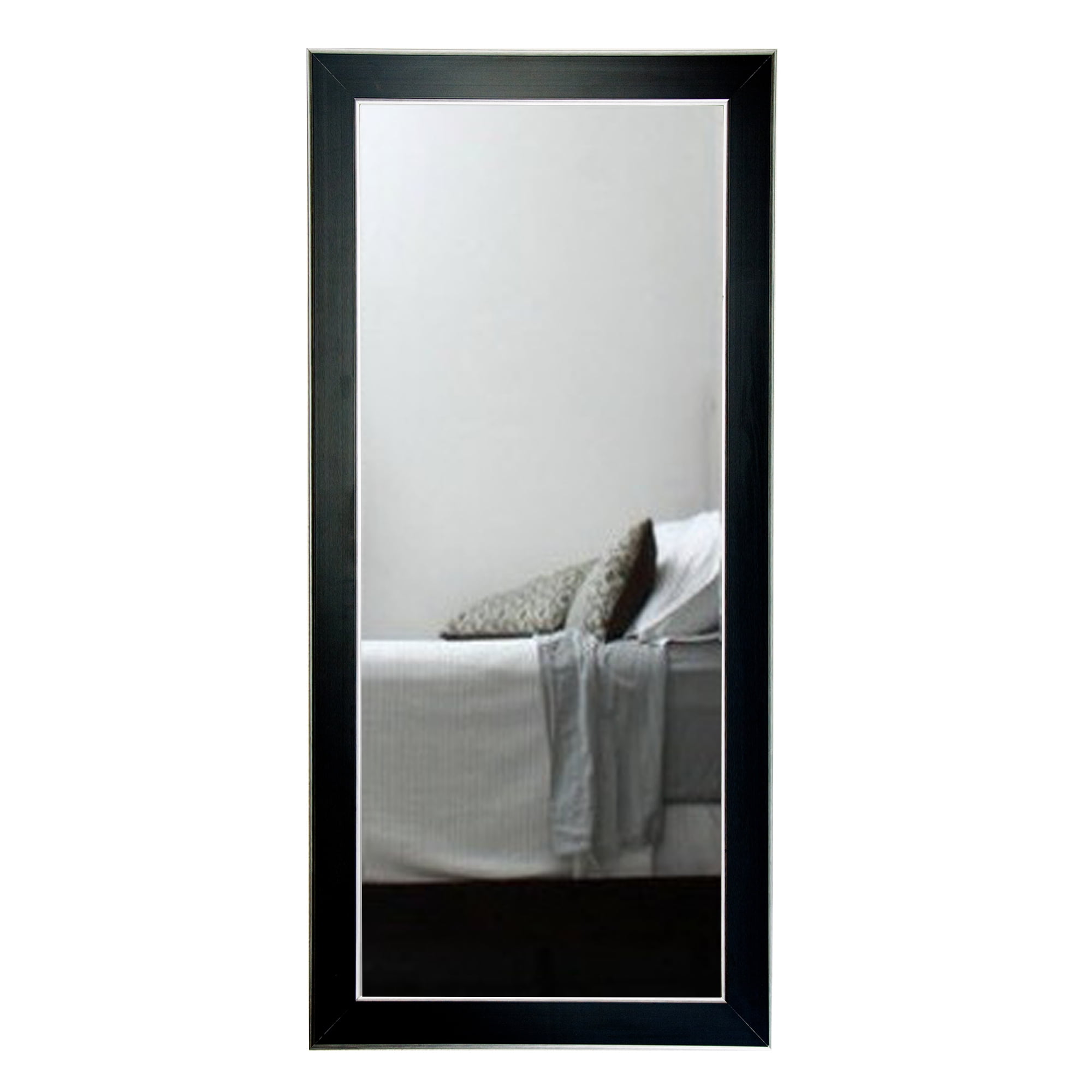 American Custom Made Black Contempo 32 x 71 Floor Mirror