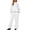 White, variant on Women Polka Dot Hooded Sweatshirt 2 Piece Outfit, Long Sleeve Pullover Hoodie and Wide Leg Pants Matching Tracksuit Casual Loungewear for Fall Winter