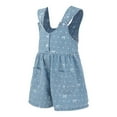thumbnail image 3 of Ruyang Girls Wide Leg Denim Overalls Cute Bow Polka Dot Shorts Summer Adjustable Strap Y2K&nbsp;Streetwear&nbsp;Denim Shortalls, 3 of 7