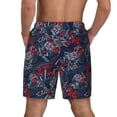 thumbnail image 3 of Kdxio Cool Red Off-Road Vehicle Print Men's Swim Trunks with Compression Liner 7 Inch Inseam Quick Dry Swim Shorts, 3 of 7