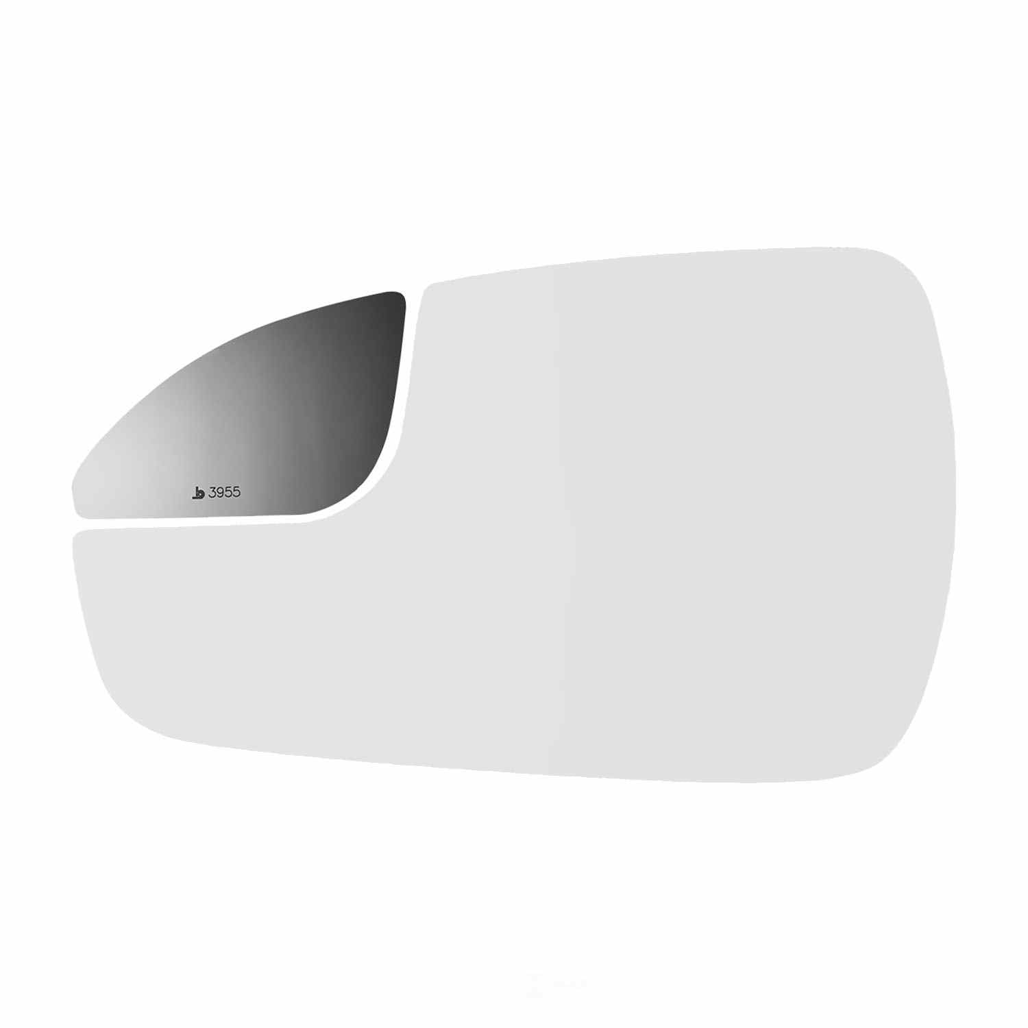 Burco Side View Mirror Replacement Glass - Clear Glass - 3955