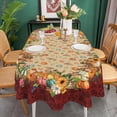thumbnail image 5 of Fall Tablecloth Oval 60 x 84 Inch, Oval Fall Tablecloth, Autumn Pumpkin Thanksgiving Tablecloth Oval, Fall Oval Table Cover, 5 of 5