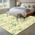 thumbnail image 4 of Yellow Green Coastal Area Rugs 8'x10', Washable Small Throw Rugs for Living Room Patio, Starfish Nautical Ocean Sea Wooden Indoor Outdoor Rug Non-Slip Low Pile Carpet Runner Reversible Floor Mats, 4 of 8