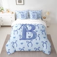 thumbnail image 2 of Castle Fairy 7-Piece Initial B Love Heart Queen Bedding Set, 2 of 8