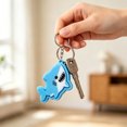 thumbnail image 5 of Cute Animal Pattern Metal Stress Relief Keychain, Lightweight Portable Decorative Key Ring for Bag Keys Daily Collectible Ornament, 5 of 7