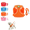 Orange A1, variant on Escape Proof Cat Harness and Leash Set, Breathable Adjustable Vest Harness with Reflective Strip, Soft Secure Walking Gear for Outdoor Travel Camping