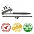 thumbnail image 3 of Grillaholics Essentials Grill Brush Stainless Steel, 3 of 8