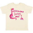 thumbnail image 3 of Inktastic My Grandma Loves Me Girls Dinosaur Girls Toddler T-Shirt, 3 of 5