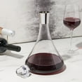 thumbnail image 4 of Viski Glass Wine Decanter with Stopper, White and Red Wine Carafe, 60 oz, 4 of 7