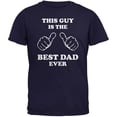 thumbnail image 1 of Father's Day This Guy Best Dad Ever Navy Adult T-Shirt, 1 of 1