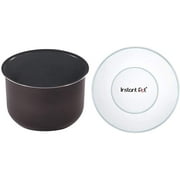 Instant Pot Ceramic Non Stick Interior Coated Inner Cooking Pot 8 Quart & Silicone Lid 8 Quart