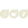 thumbnail image 2 of Designer Stencils Three Purim Symbols Cookie Stencils, Meglliah - Happy Purim (Hebrew) - Gragger, Beige/semi-transparent, 2 of 4