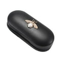 thumbnail image 1 of Minnieouse Kit de viaje compacto para gafas, estuche de PU con compartimentos para organizador de gafas de repuesto Cadenas y cordones para anteojos tipo+3, 1 of 6