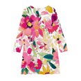 thumbnail image 3 of Odeerbi Teen Girls Cute Floral Skater Dress Flared Princess Dresses 4-14 Years Children Round Neck Long Sleeve Dress Teen Girls Clothes, 3 of 4