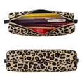 thumbnail image 2 of Disketp Leopard Print-1 Estuche de Lápices de Cuero con Cierre, Estuche Compacto para Papelería, Bolígrafos y Accesorios Pequeños, 2 of 7