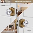 thumbnail image 2 of Poignées de Porte en Verre CLCTK Vintage Cristal Intimité 1 Pack, 2 of 6