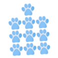 thumbnail image 1 of Pegatinas antideslizantes con estampado de pata de perro para niños, pegatinas impermeables para bañera, bañera plegable, decoración adhesiva para patas adhesivas para adultos, 10 Uds., 1 of 5