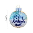 thumbnail image 3 of Christmas Beach Glass Ball Ornament, 3D Sandy Beach Glass Ornament for Christmas Tree, Sea Gifts for Family Couple, Sea Glass Art Decoration, Christmas Keepsake for Mom Dad and Friends, Blue, 3 of 6