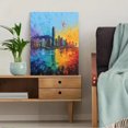 thumbnail image 5 of Vibrant Splatter Cityscape Canvas Print，Modern Wall Art for Living Room Office Bedroom Hotel Gallery Wall, 5 of 8