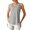 Light Gray, variant on G4Free Racerback Women's Workout Tank Tops Scoop Neck Hip Length Muscle Top Soft Loose Fit for Gym Athletic Tanks
