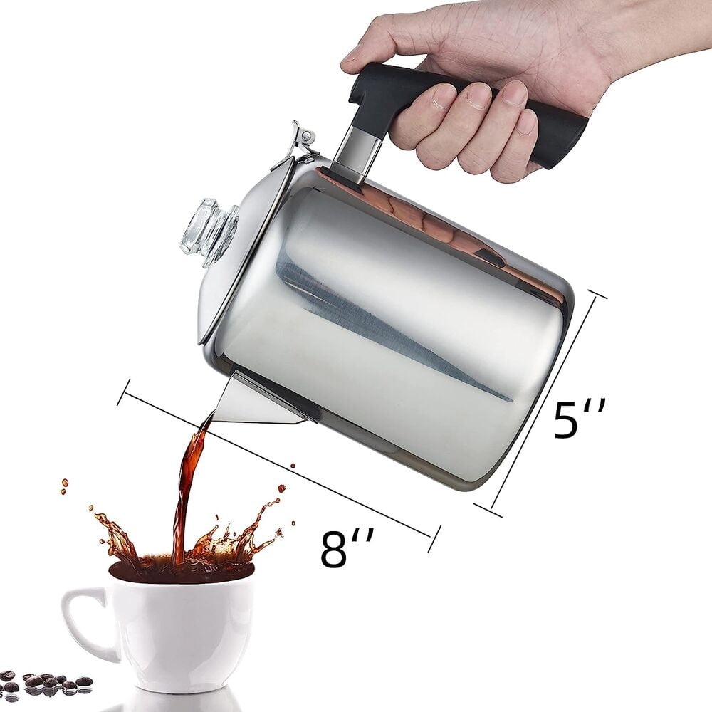 8-Cup Stainless Steel Classic Stovetop Coffee Percolator