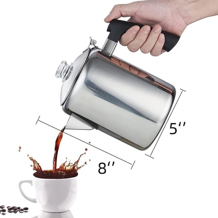 8-Cup Stainless Steel Classic Stovetop Coffee Percolator
