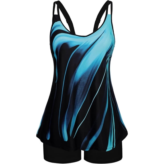 SOMER Tankini Swimsuits for Women Tummy Control Two Piece Bathing Suits