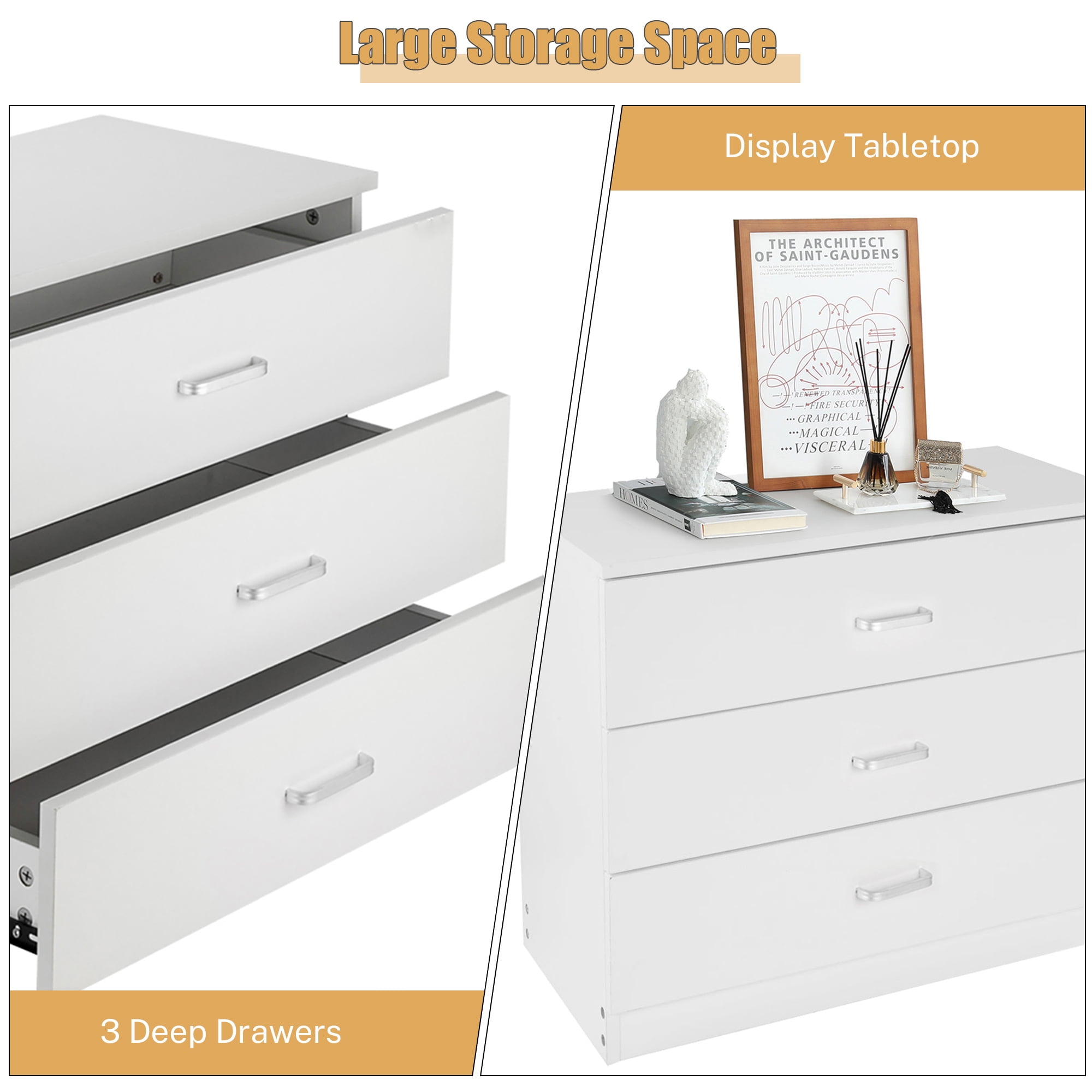 Walmart 3 drawer dresser deals