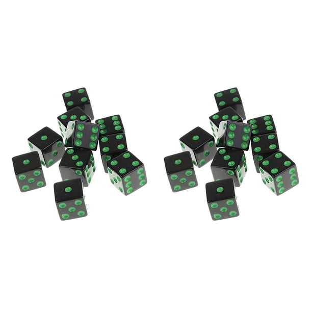 20 Piezas Dados D6 Dados Punteados De 6 Caras Para D & D RPG Juego De Rol Props Sunnimix Dados de juego de mesa