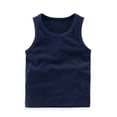 thumbnail image 4 of UngA Boys Cotton Undershirts Tank Tops Toddler Kids Soft Sleeveless Tshirt for Boys (Navy,7-8 Years), 4 of 5