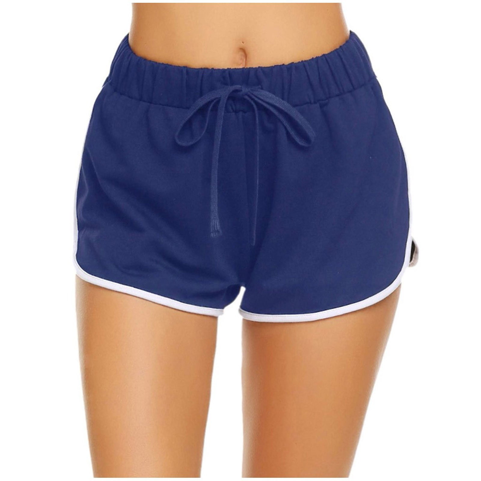 Levmjia Womens Shorts Plus Size Clearance Summer High Waist Yoga Pants  Bandage Elastic Waist Casual Short Pants 