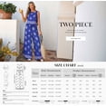 thumbnail image 4 of PRETTYGARDEN Women's Summer 2 Piece Lounge Sets Boho Floral Tank Tops Flowy Wide Peg Pants Travel Beach Vacation Outfits, 4 of 10