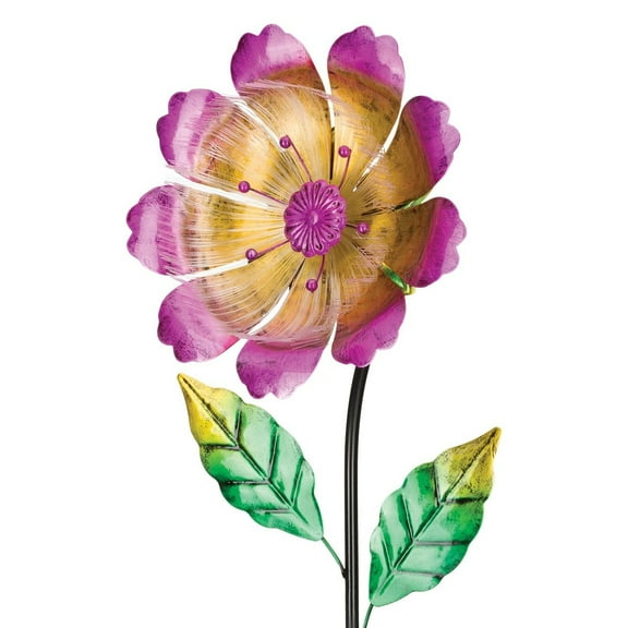 Flower Burst Solar Stake - Yellow