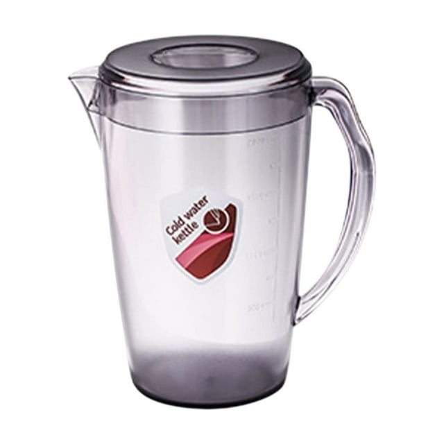 2.2L Clear Plastic Water Pitcher with Lid, Large Capacity Beverage Dispenser for Iced Tea Lemonade, BPAFree Drink Jug with Spout Filter