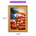 thumbnail image 5 of Firefighter Poodle Hero Rescue Fire Dept Fireman USA Flag Acrylic Plaque with Wood Photo Frame Box Poodles Dog Lover Gifts Idea Light Box - 02026, 5 of 5