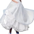 thumbnail image 5 of CYYPLAS Women's Puffy Petticoat 39'' Length White Underskirt Midi Crinoline Tulle Petticoat Half Slip 1PC, 5 of 6