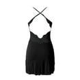 thumbnail image 5 of xinglv Clearance Nightgowns for Women Plus Size Soft,Loose Fit Sleepwear Plus Size House Dresses Womens Plus Size Satin Nightgown Chemise Nightgowns Sleepshirts Nightshirts Black XXL, 5 of 5