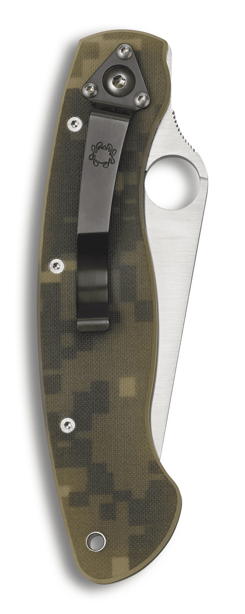 Spyderco Military Knife Digital Camo G-10 (4" Satin S30V) W/ Clip