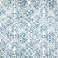thumbnail image 2 of Kimberly, Allen 26x26 Black Ornate Wood Framed with Double Matting Museum Art Print Titled - Soft Floral Blue Pattern 2, 2 of 4