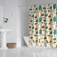 thumbnail image 2 of Brown Green Mushroom Fruit Leaf Beige Pattern Shower Curtain 72"x72" ,Bathroom Decorative Shower Curtains Set with 12 Hooks,Modern Waterproof Washable Shower Curtain, 2 of 6