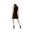 thumbnail image 2 of Max Studio London Womens Printed Velvet A-Line Dress, 2 of 2