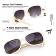 thumbnail image 4 of Gafas de sol cuadradas polarizadas sobredimensionadas para mujer SIPHEW, 4 of 7
