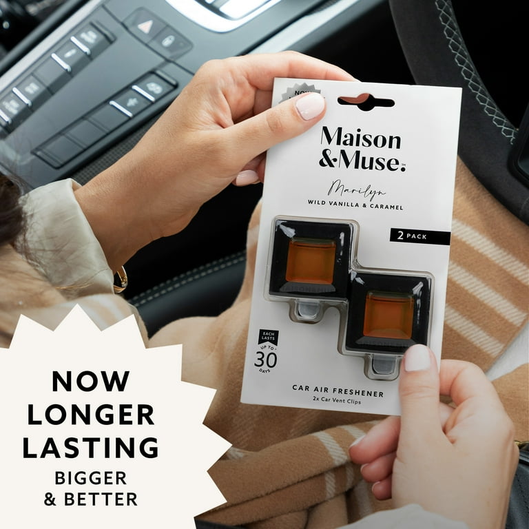 Maison & Muse Car Freshener Vent Clip, 2 Pack - Wild Vanilla
