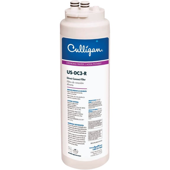Culligan Direct Connect Premium Water Filter Replacement Cartridge US-DC3-R - 1 Count, White