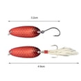 thumbnail image 6 of NIBOLOG 5Pcs 5g/15g Fishing Hard Baits Sequin with Feather Sharp Hook Anti-escape Stainless Angling Attract Attention Saltwater Freshwater Treble Hook Baits Fishing Supplies, 6 of 8