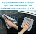 thumbnail image 2 of Streak Free Lint Free Microfiber Window Cleaning Cloth,Best Glass Car Shiny Wipes Mirror Shower Cleaning Cloth, Miracle Cloths for Glasses,Stainless Steel,Wine Glass Polishing Towels,Pack of 6,Grey, 2 of 4